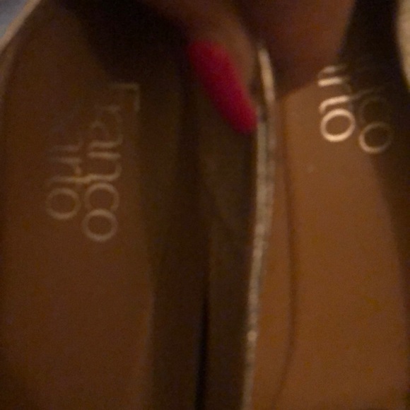 FRANCO SATRO SHOE SLIVER LEATHER FLATS SIZE 10 - Picture 7 of 8